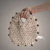 White beaded bag