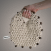 White beaded bag
