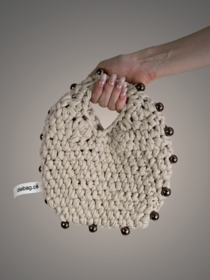White beaded bag