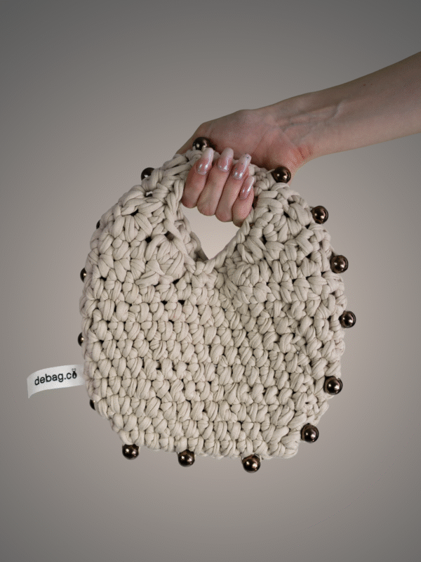 White beaded bag