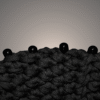 Black beaded bag