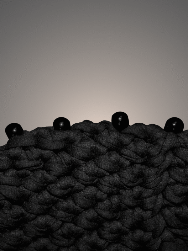 Black beaded bag