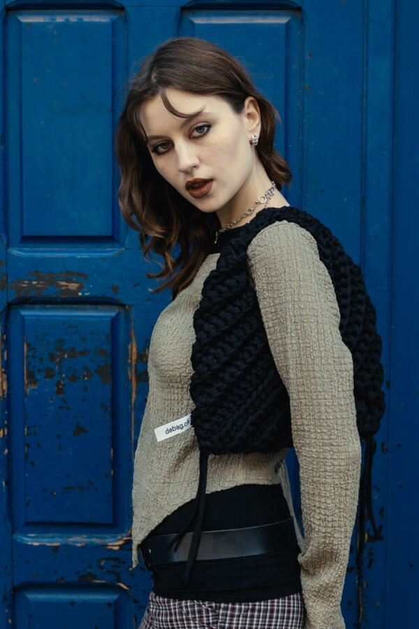 Black triangle bag