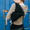 Black triangle bag