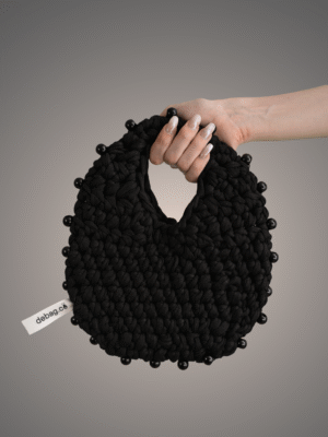 Black beaded bag