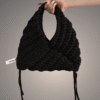 Black triangle bag