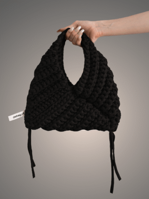Black triangle bag