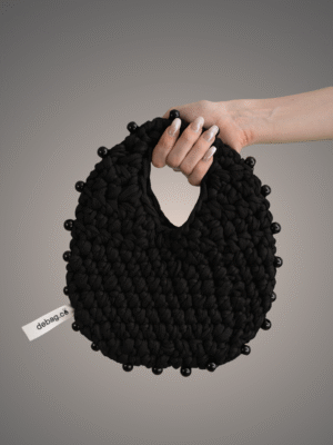 Black beaded bag