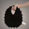 Black beaded bag
