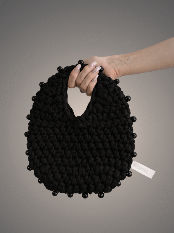 Black beaded bag