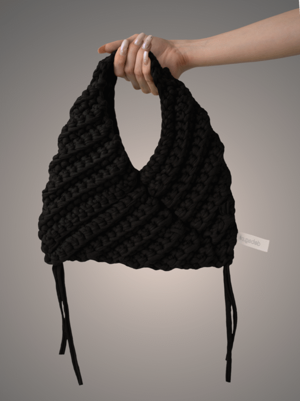Black triangle bag