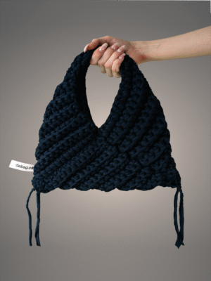Navy triangle bag