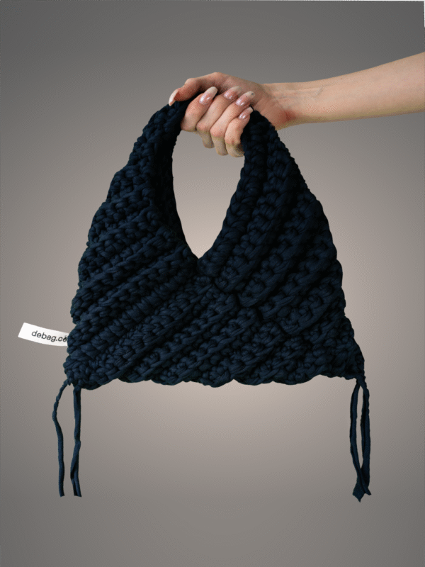 Navy triangle bag